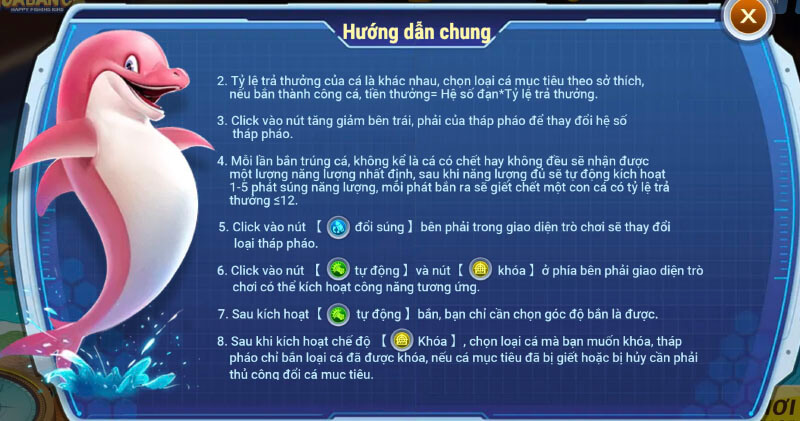 Tìm hiểu luật chơi cụ thể và một số chức năng trên giao diện